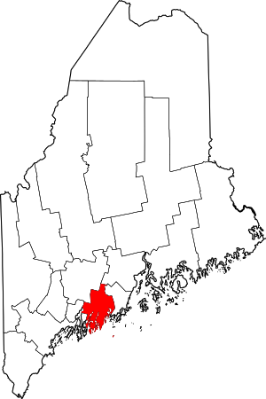 Map Of Maine Highlighting Lincoln County