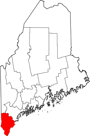 Map Of Maine Highlighting York County