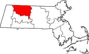 Map Of Massachusetts Highlighting Franklin County