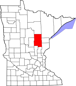 Map Of Minnesota Highlighting Aitkin County