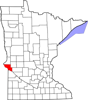 Map Of Minnesota Highlighting Big Stone County