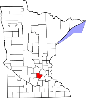 Map Of Minnesota Highlighting Carver County