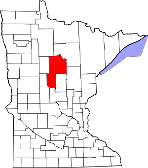 Map Of Minnesota Highlighting Cass County