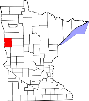 Map Of Minnesota Highlighting Clay County