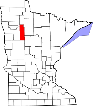 Map Of Minnesota Highlighting Clearwater County