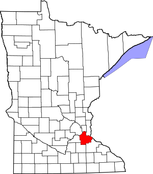 Map Of Minnesota Highlighting Dakota County