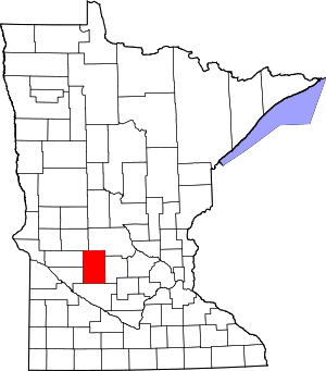 Map Of Minnesota Highlighting Kandiyohi County