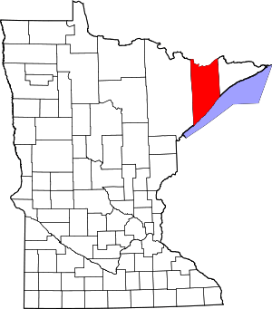 Map Of Minnesota Highlighting Lake County