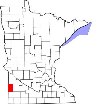 Map Of Minnesota Highlighting Lincoln County