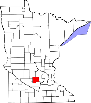 Map Of Minnesota Highlighting Mcleod County