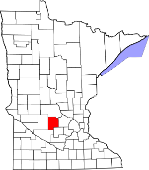 Map Of Minnesota Highlighting Meeker County