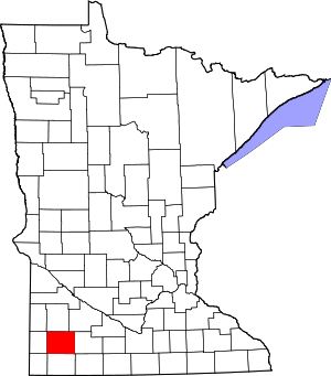 Map Of Minnesota Highlighting Murray County