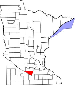 Map Of Minnesota Highlighting Nicollet County