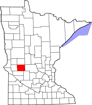 Map Of Minnesota Highlighting Pope County