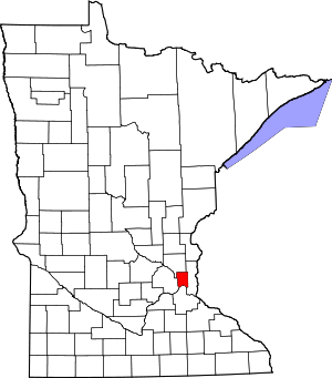 Map Of Minnesota Highlighting Ramsey County