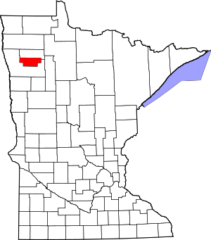 Map Of Minnesota Highlighting Red Lake County