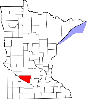 Map Of Minnesota Highlighting Renville County