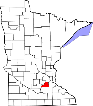 Map Of Minnesota Highlighting Scott County