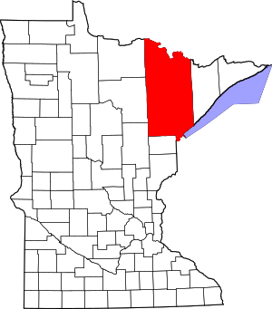 Map Of Minnesota Highlighting Saint Louis County