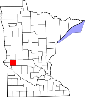 Map Of Minnesota Highlighting Stevens County