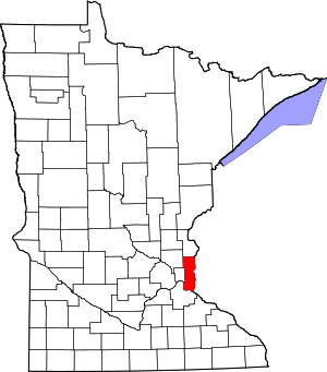 Map Of Minnesota Highlighting Washington County