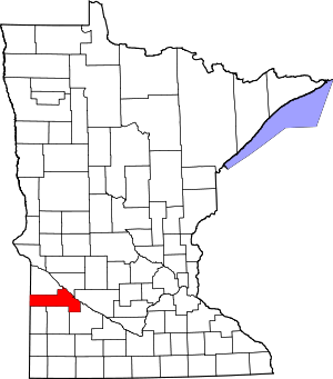 Map Of Minnesota Highlighting Yellow Medicine County