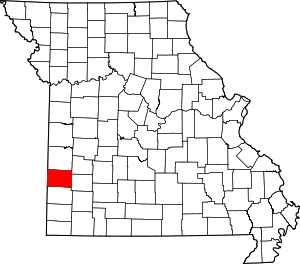 Map Of Missouri Highlighting Barton County