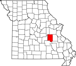 Map Of Missouri Highlighting Crawford County
