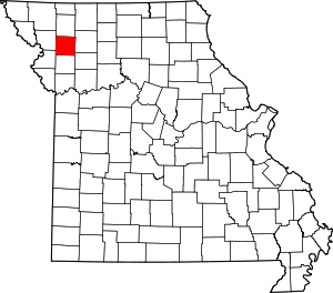 Map Of Missouri Highlighting Dekalb County