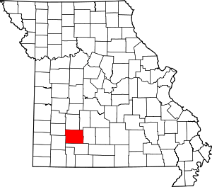 Map Of Missouri Highlighting Greene County