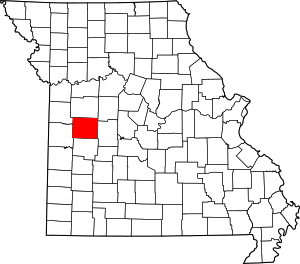Map Of Missouri Highlighting Henry County
