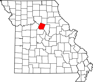 Map Of Missouri Highlighting Howard County