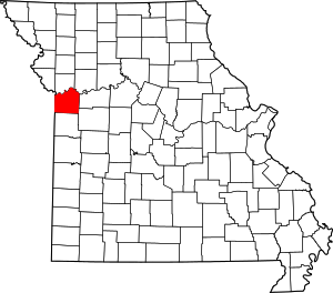 Map Of Missouri Highlighting Jackson County