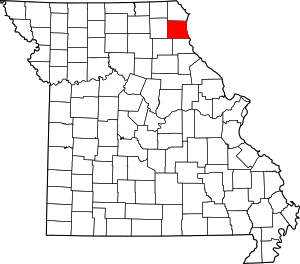 Map Of Missouri Highlighting Lewis County