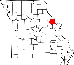 Map Of Missouri Highlighting Lincoln County