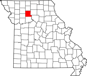 Map Of Missouri Highlighting Livingston County