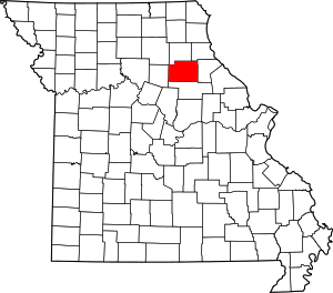 Map Of Missouri Highlighting Monroe County