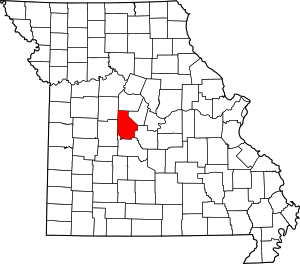 Map Of Missouri Highlighting Morgan County