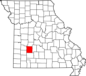 Map Of Missouri Highlighting Polk County