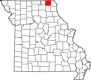 Map Of Missouri Highlighting Scotland County