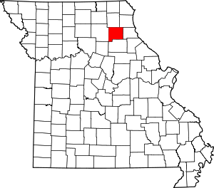 Map Of Missouri Highlighting Shelby County