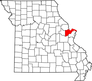 Map Of Missouri Highlighting St. Charles County