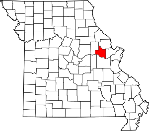 Map Of Missouri Highlighting Warren County