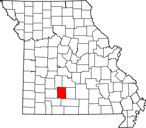 Map Of Missouri Highlighting Webster County