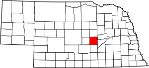 Map Of Nebraska Highlighting Howard County