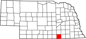 Map Of Nebraska Highlighting Nuckolls County