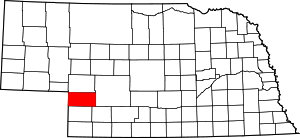 Map Of Nebraska Highlighting Perkins County