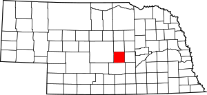 Map Of Nebraska Highlighting Sherman County