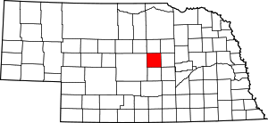 Map Of Nebraska Highlighting Valley County