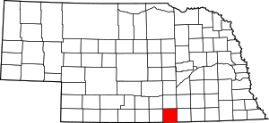 Map Of Nebraska Highlighting Webster County